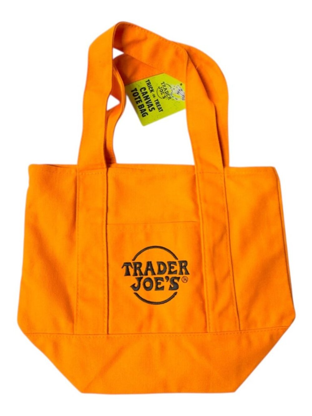 Trader Joe's Reusable Canvas Tote Bag Colorful Mini Shopper Viral - Picture 4 of 5